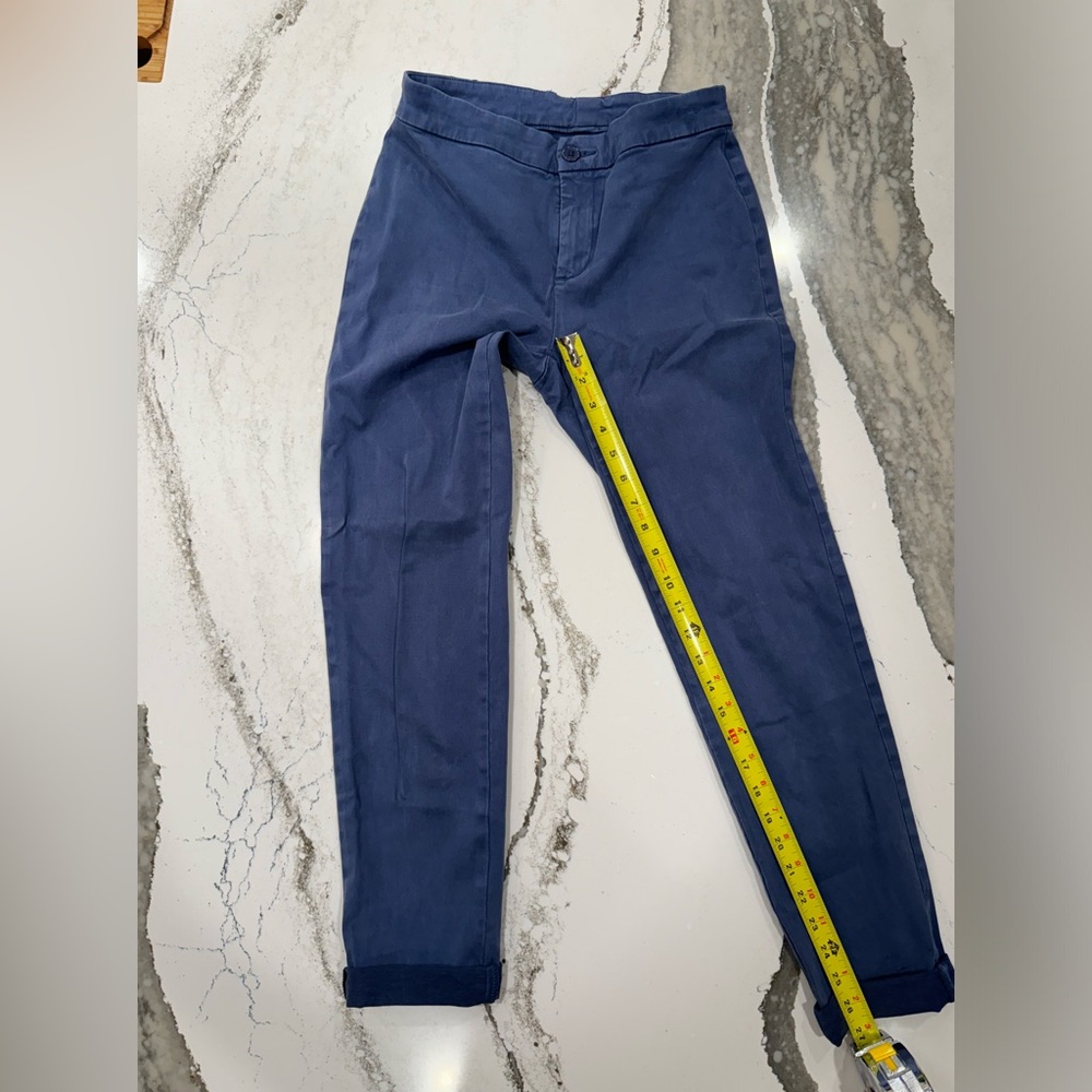 Stitch fix stretchy blue cropped cuffed pants